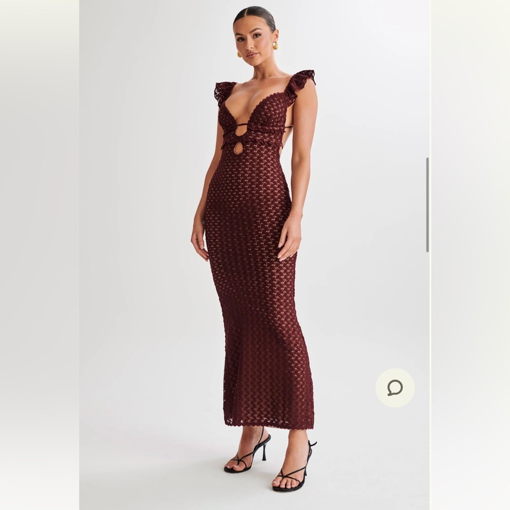 Meshki Ezra lace maxi dress
